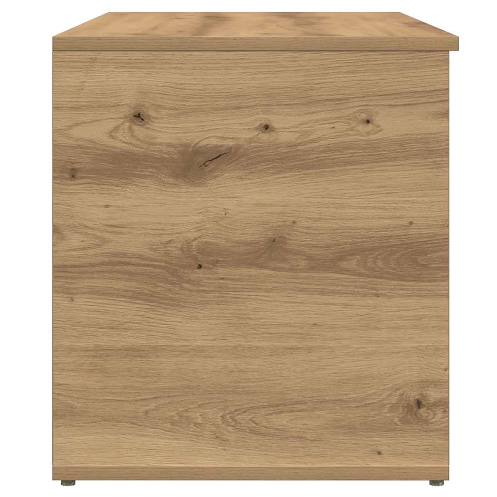vidaXL Skrzynia, dąb artisan, 84x42x46 cm, materiał drewnopochodny