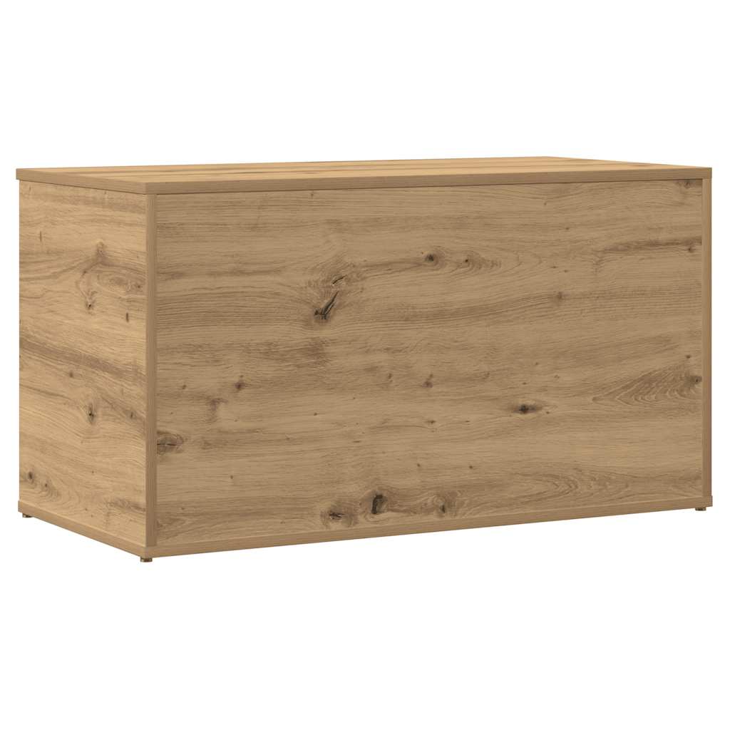 vidaXL Skrzynia, dąb artisan, 84x42x46 cm, materiał drewnopochodny