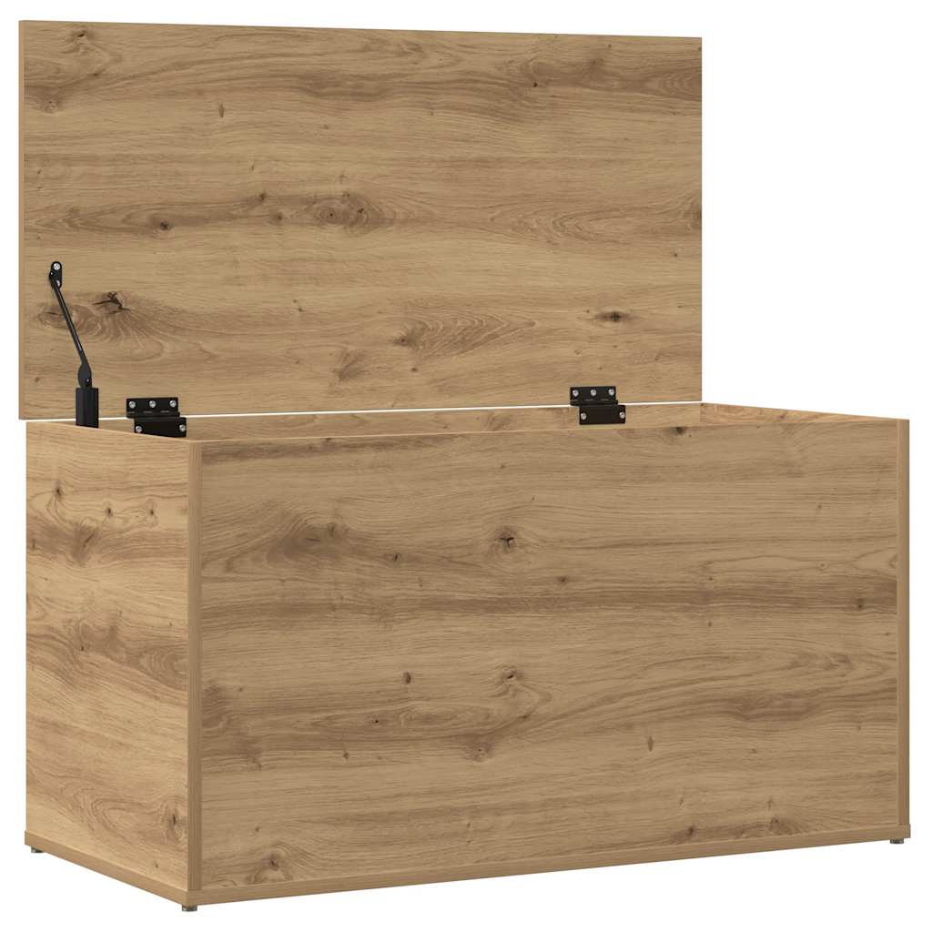 vidaXL Skrzynia, dąb artisan, 84x42x46 cm, materiał drewnopochodny