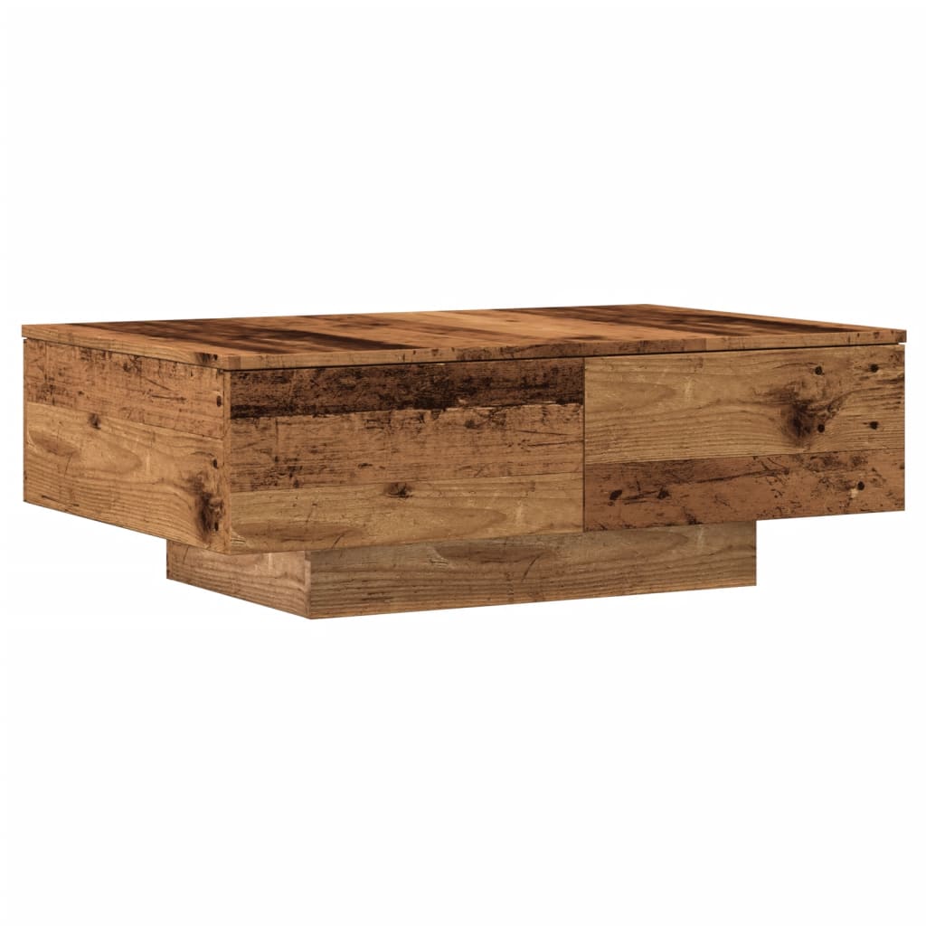vidaXL Stolik kawowy, stare drewno, 90x60x31 cm