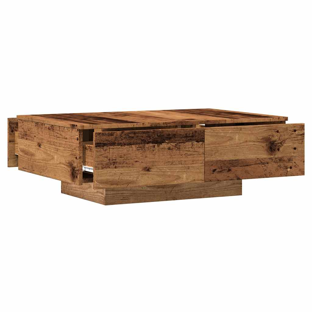 vidaXL Stolik kawowy, stare drewno, 90x60x31 cm