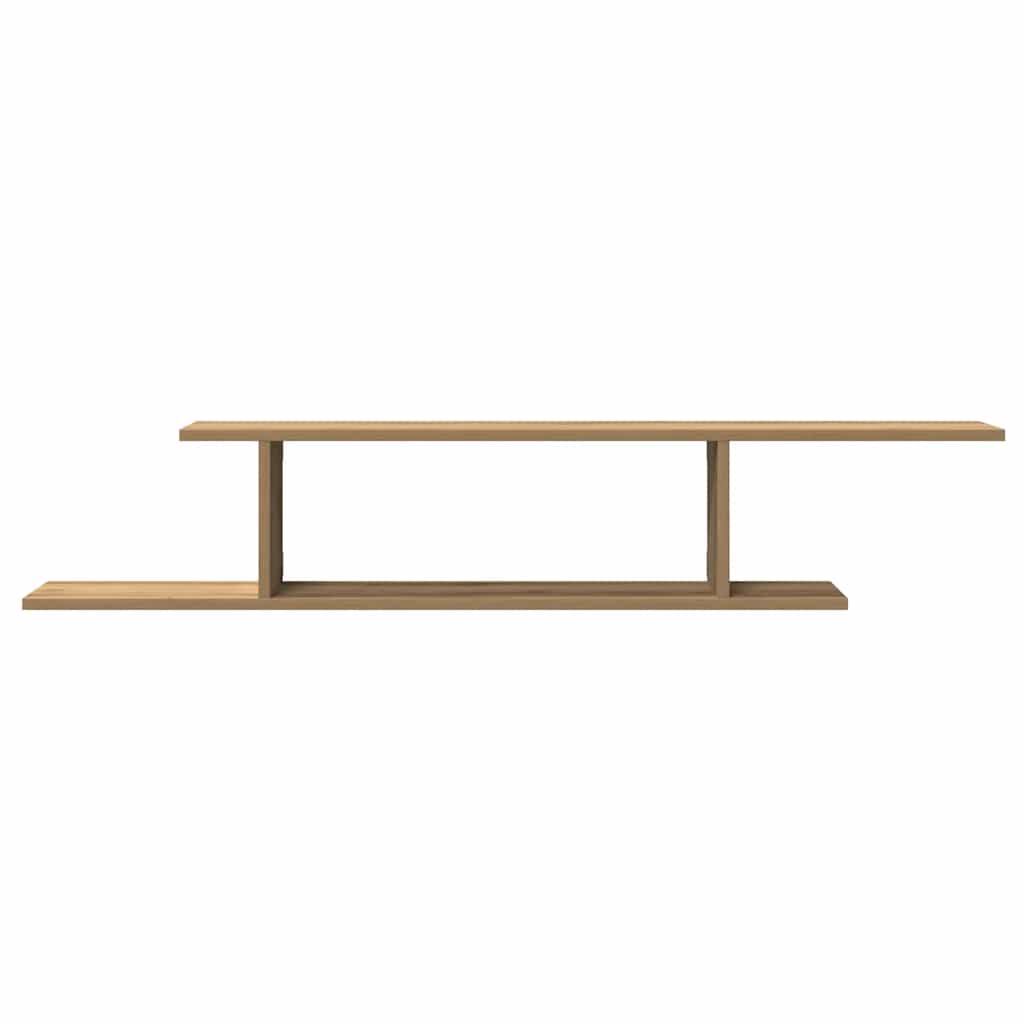 vidaXL Wisząca szafka pod TV, dąb artisan, 125x18x23 cm