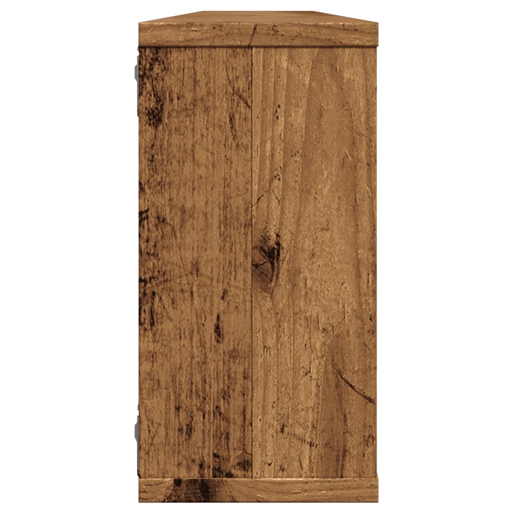 vidaXL Półki ścienne kostki 2 szt., kolor starego drewna, 100x15x30 cm