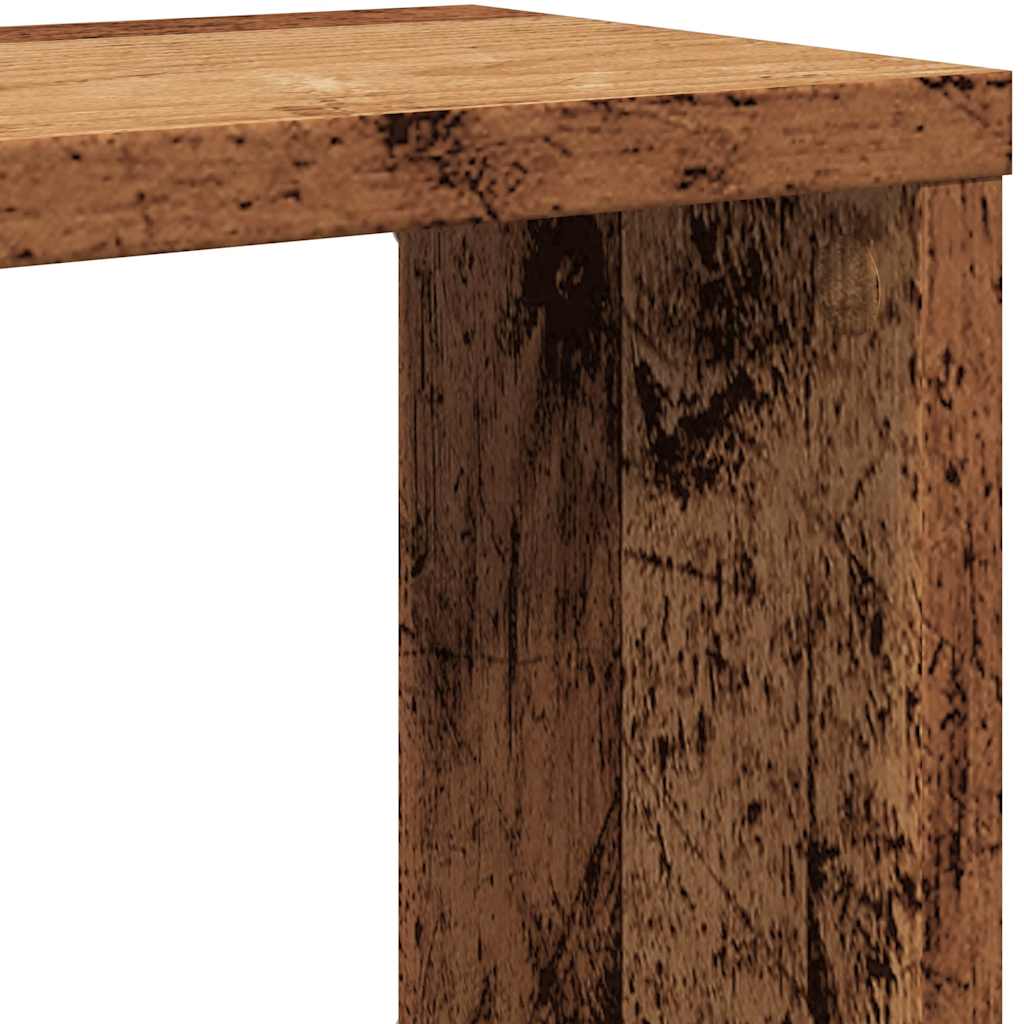 vidaXL Półki ścienne kostki, 6 szt., stare drewno, 60x15x23 cm