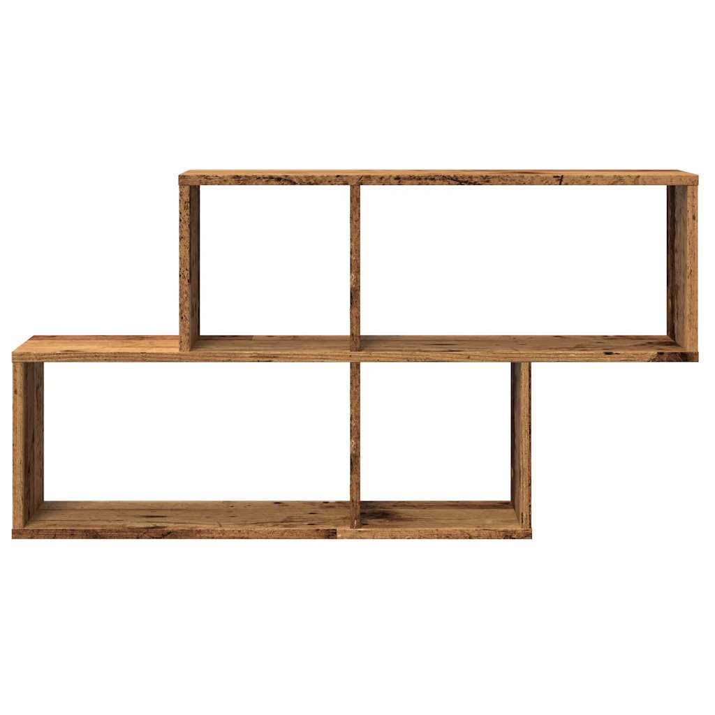 vidaXL Półka ścienna, stare drewno, 100x18x53 cm
