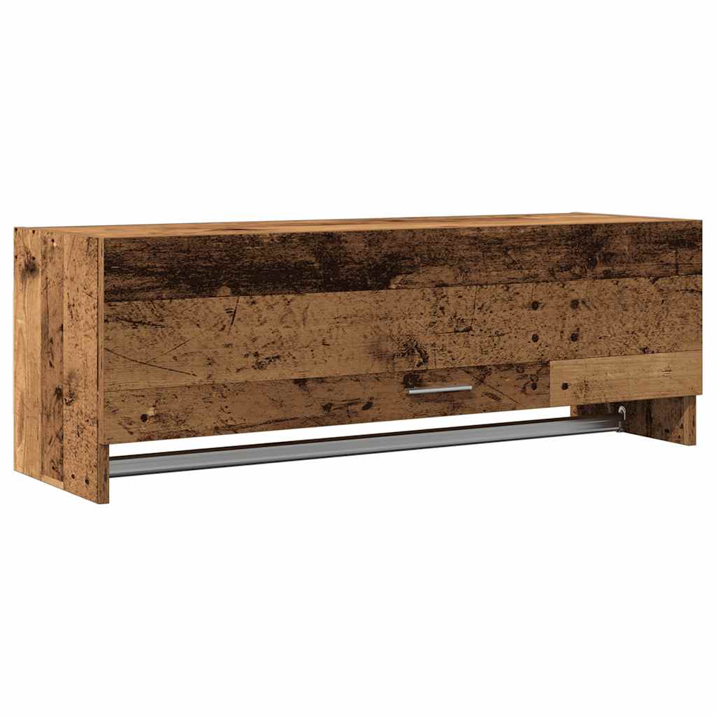 vidaXL Szafka, stare drewno, 100x32,5x35 cm, materiał drewnopochodny