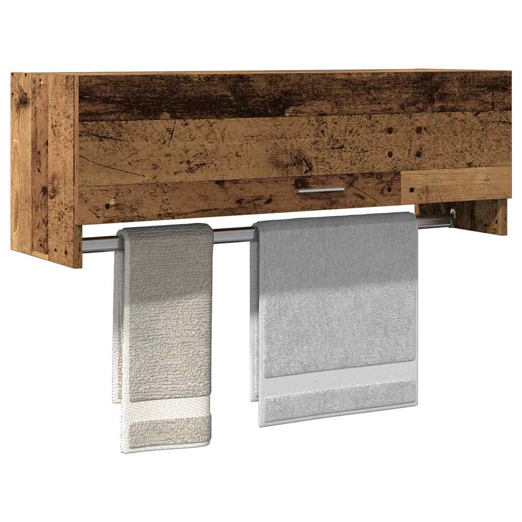 vidaXL Szafka, stare drewno, 100x32,5x35 cm, materiał drewnopochodny