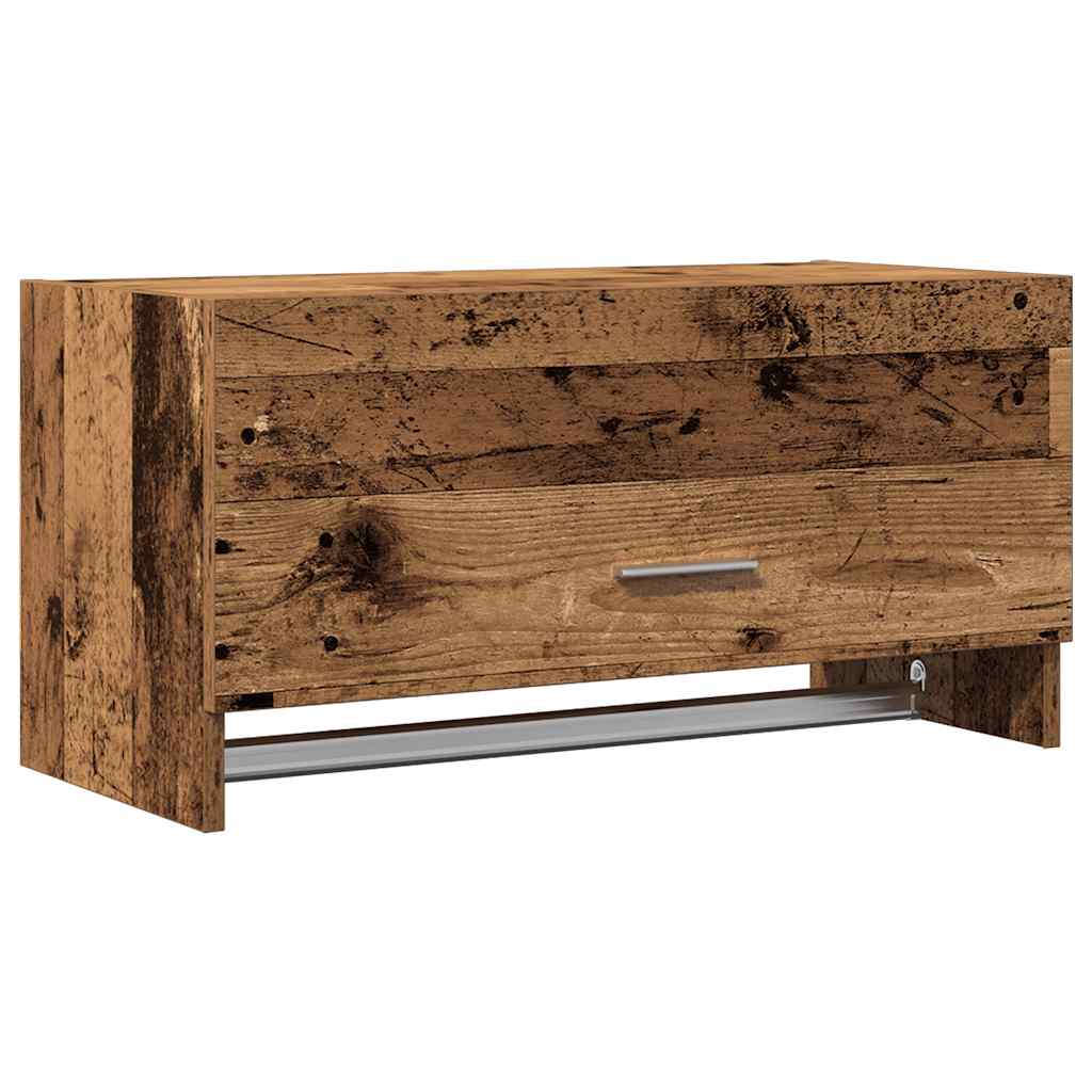 vidaXL Szafka, stare drewno, 70x32,5x35 cm, materiał drewnopochodny