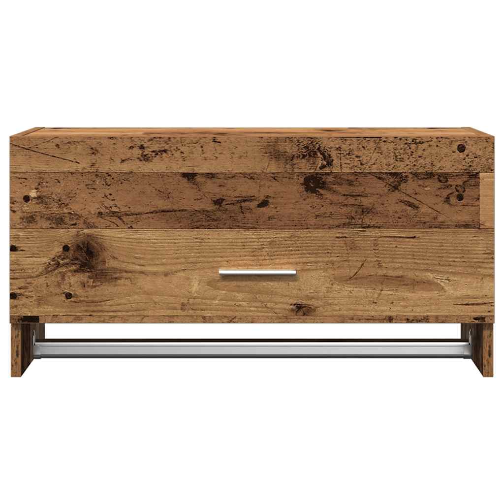vidaXL Szafka, stare drewno, 70x32,5x35 cm, materiał drewnopochodny