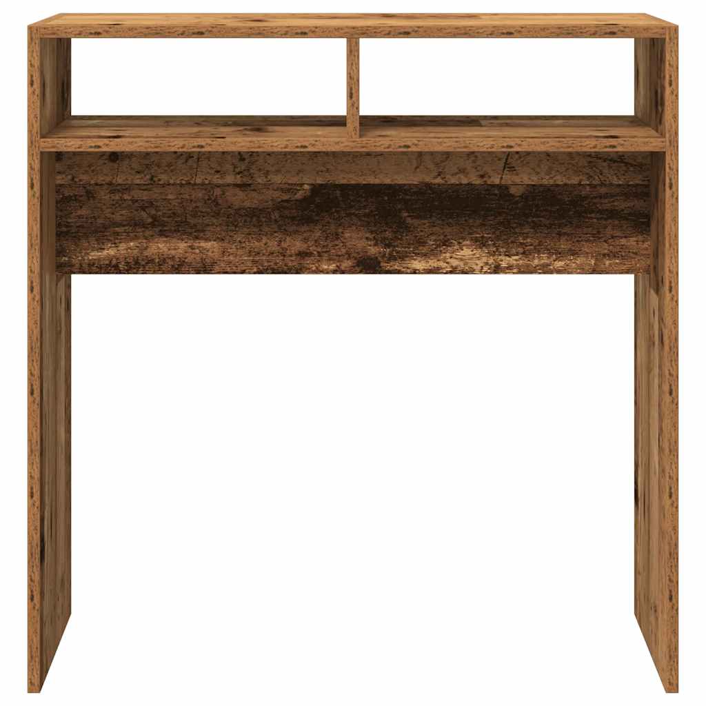 vidaXL Stolik konsolowy, stare drewno, 78x30x80 cm