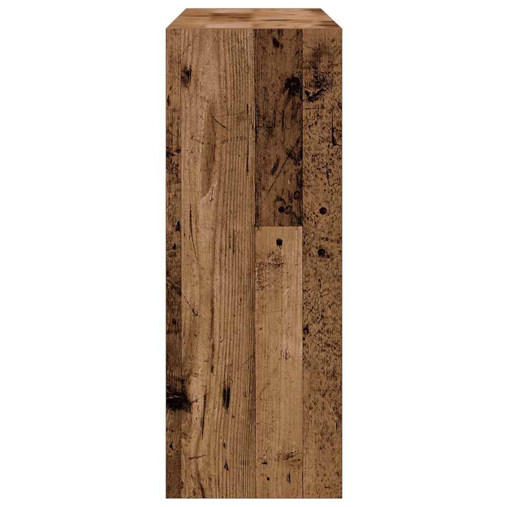 vidaXL Stolik konsolowy, stare drewno, 78x30x80 cm