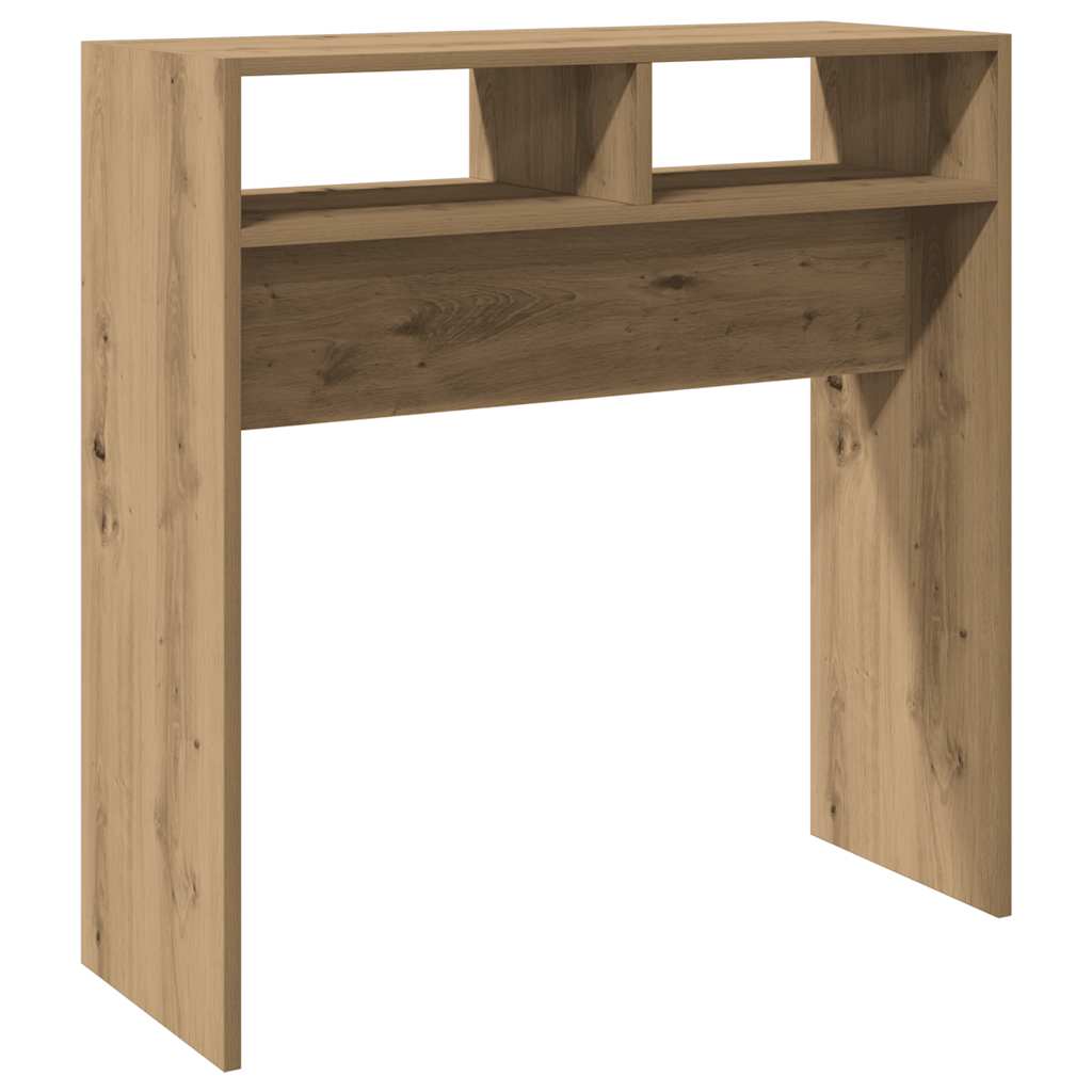 vidaXL Stolik konsolowy, dąb artisan, 78x30x80 cm