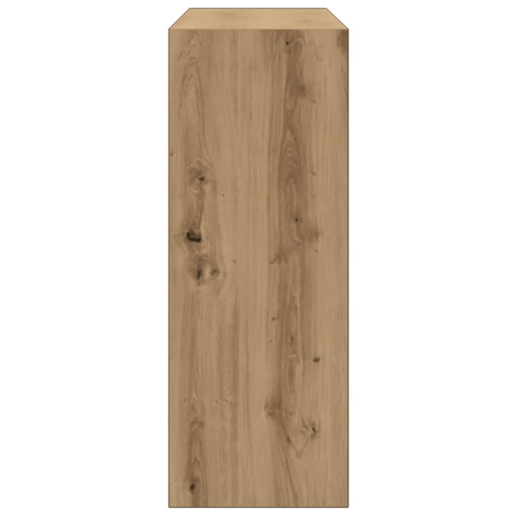 vidaXL Stolik konsolowy, dąb artisan, 78x30x80 cm