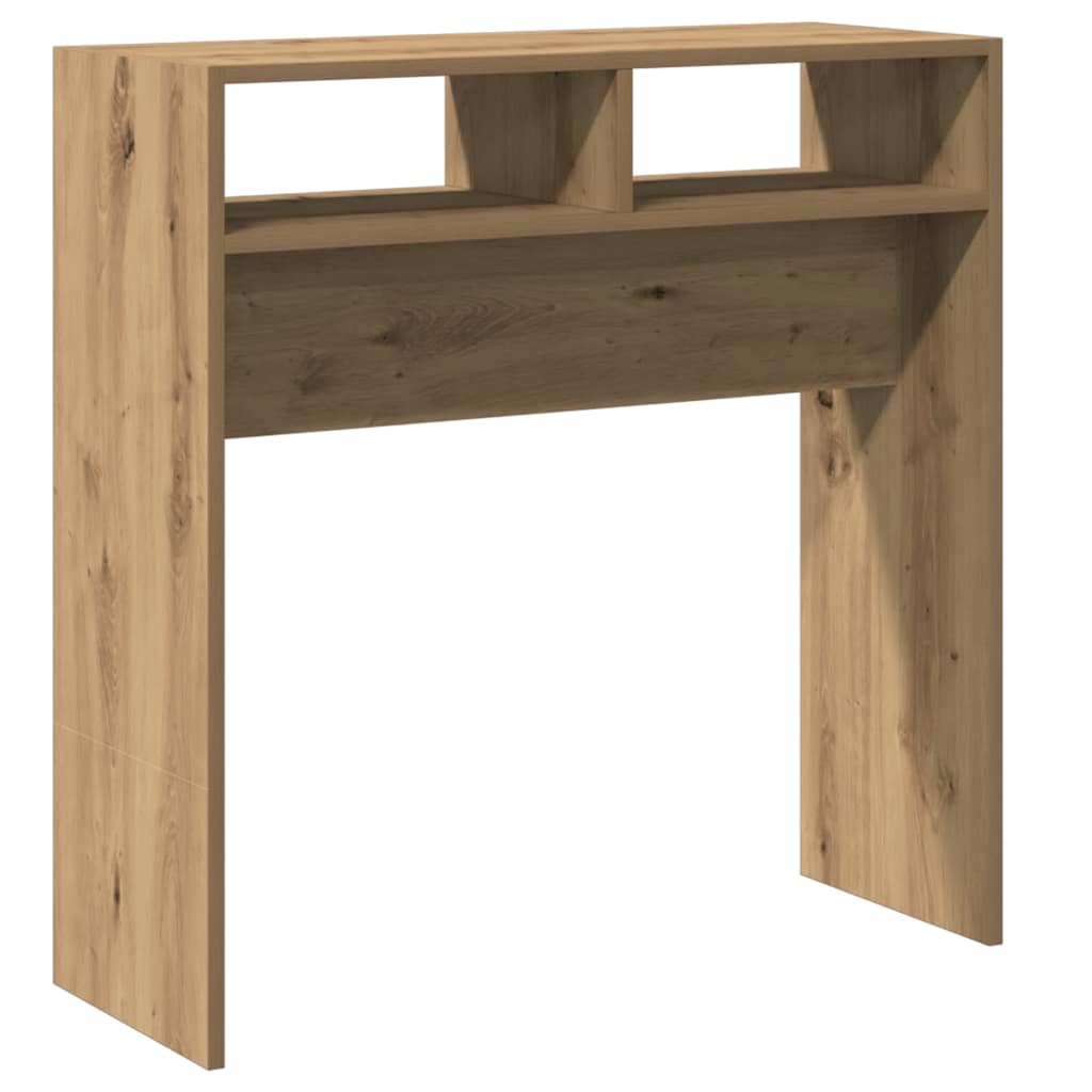 vidaXL Stolik konsolowy, dąb artisan, 78x30x80 cm