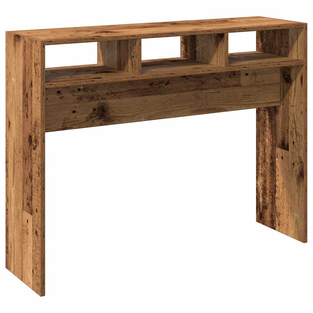 vidaXL Stolik konsolowy, stare drewno, 105x30x80 cm