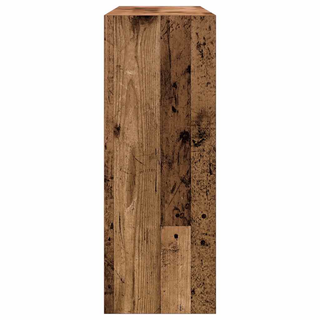 vidaXL Stolik konsolowy, stare drewno, 105x30x80 cm