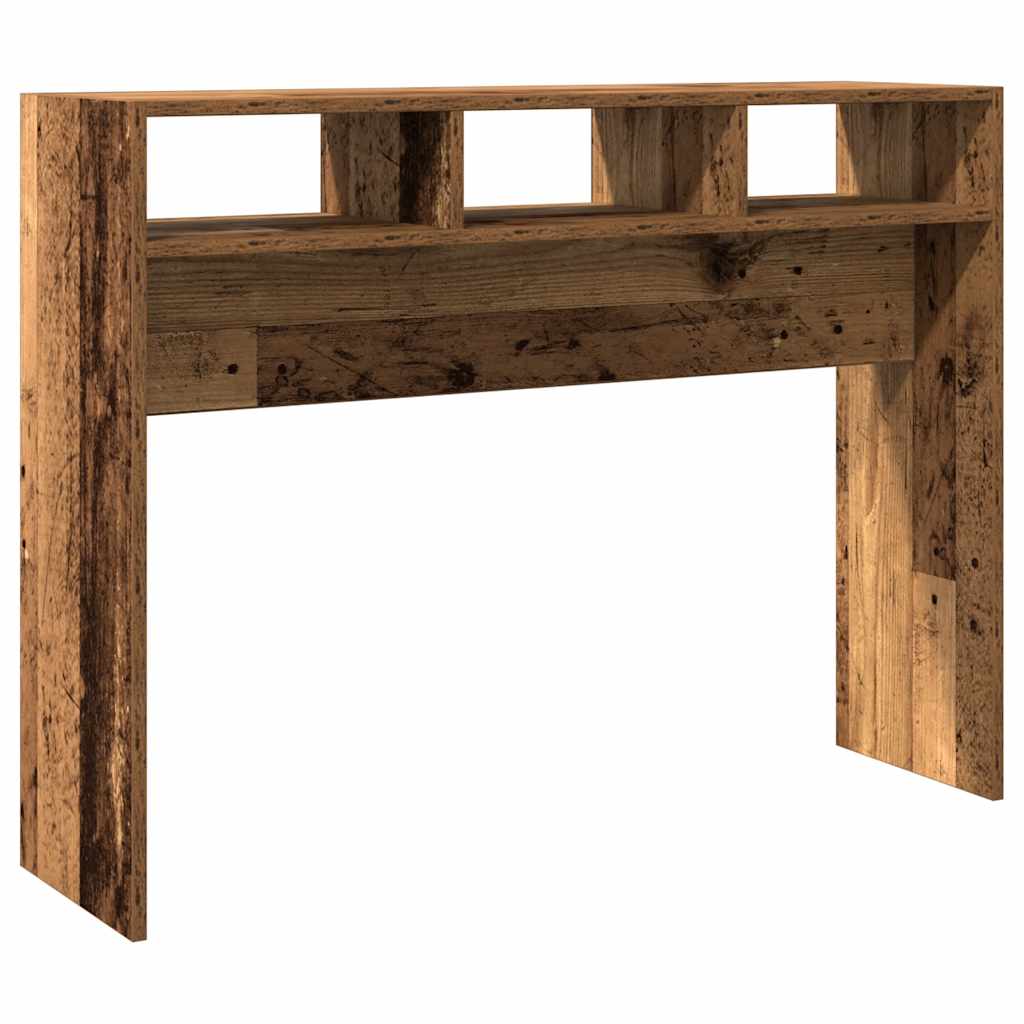 vidaXL Stolik konsolowy, stare drewno, 105x30x80 cm