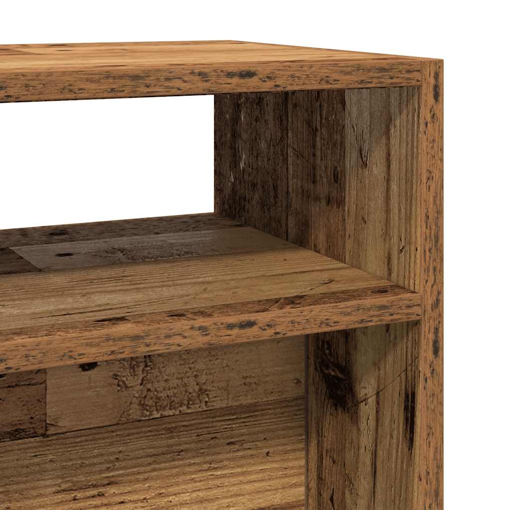 vidaXL Stolik konsolowy, stare drewno, 105x30x80 cm