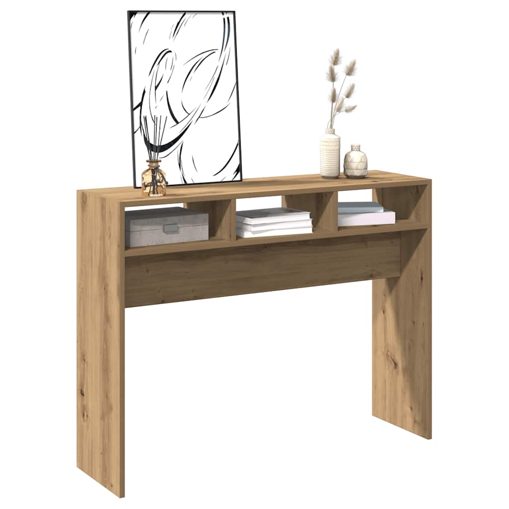 vidaXL Stolik konsolowy, dąb artisan, 105x30x80 cm