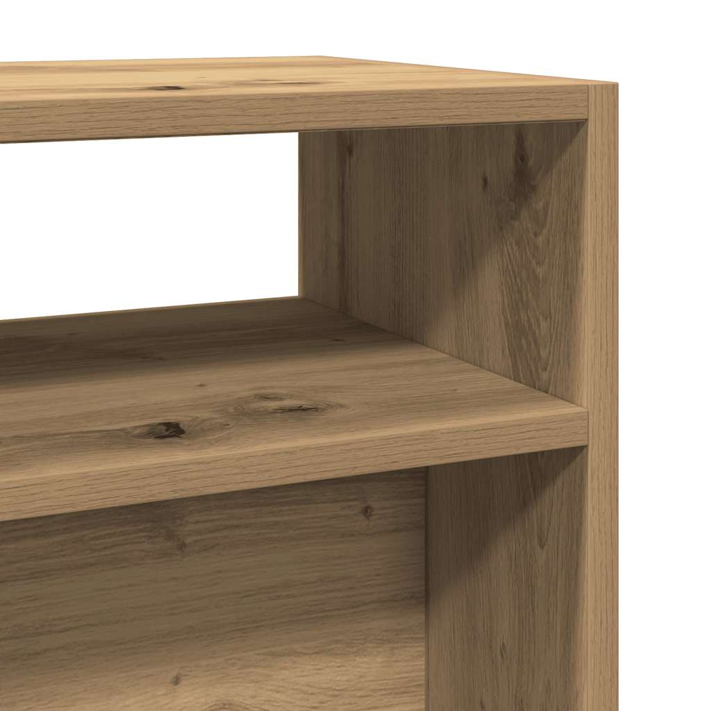 vidaXL Stolik konsolowy, dąb artisan, 105x30x80 cm