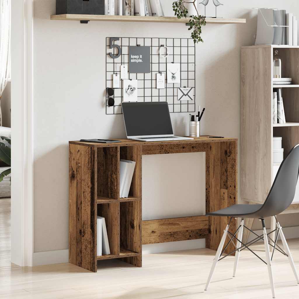 vidaXL Biurko, stare drewno, 102,5x35x75 cm, materiał drewnopochodny