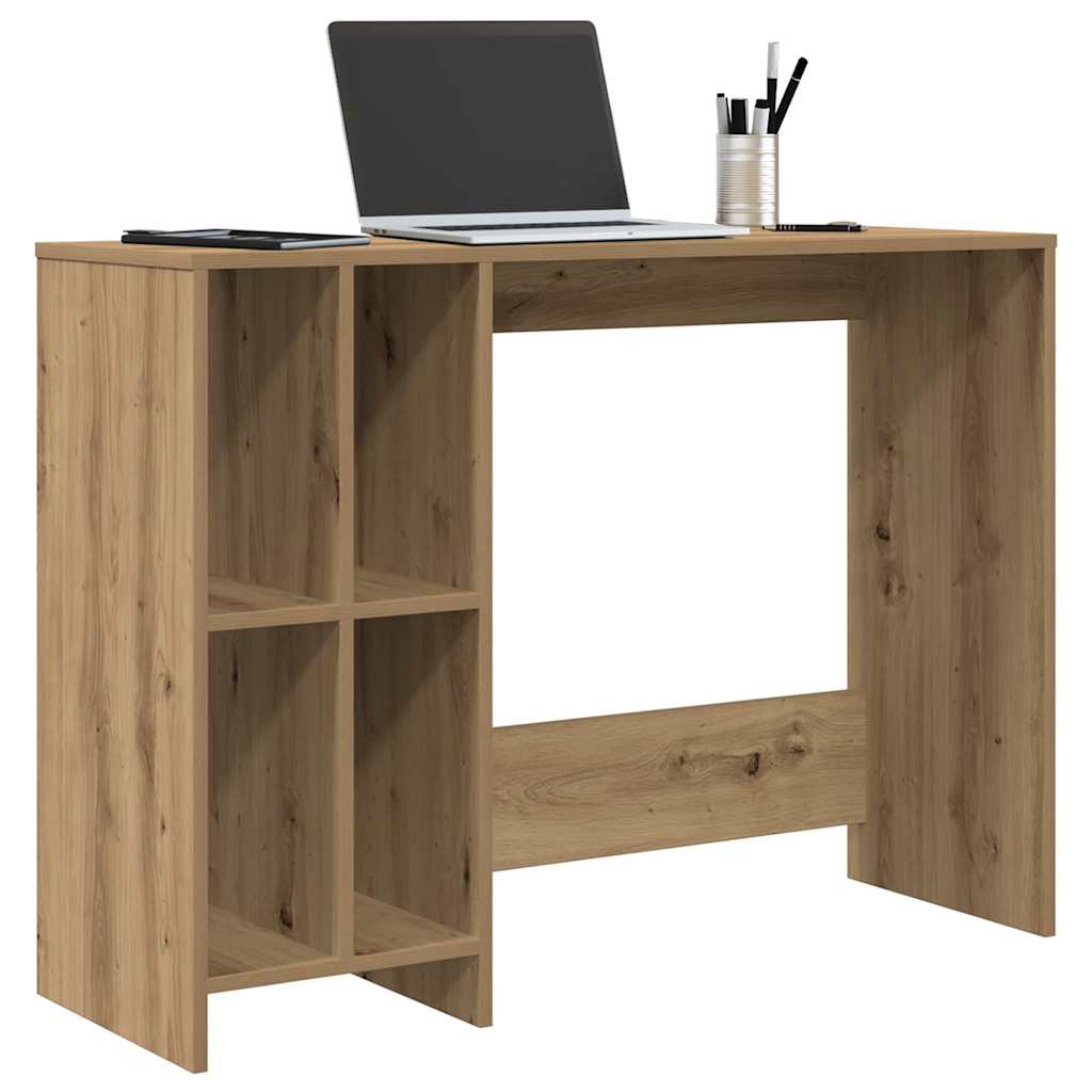 vidaXL Biurko, dąb artisan, 102,5x35x75 cm, materiał drewnopochodny