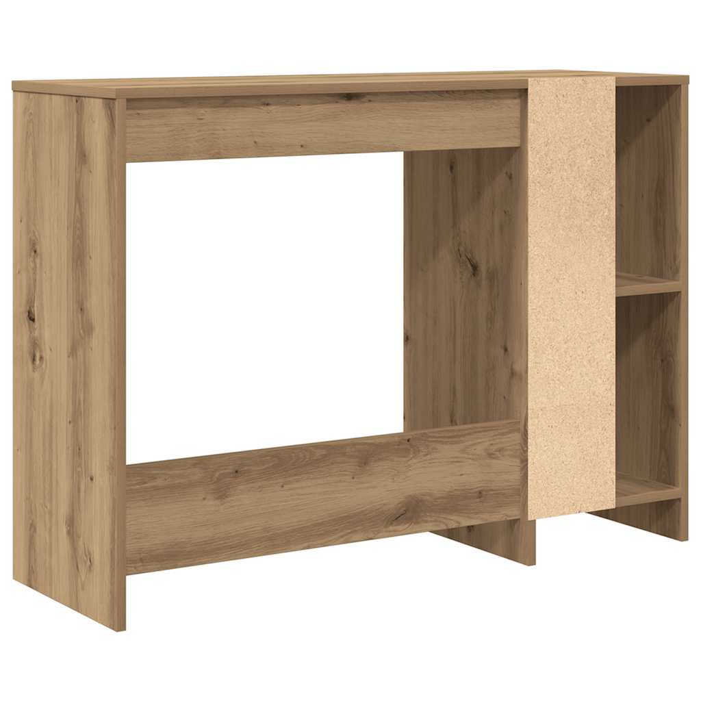 vidaXL Biurko, dąb artisan, 102,5x35x75 cm, materiał drewnopochodny
