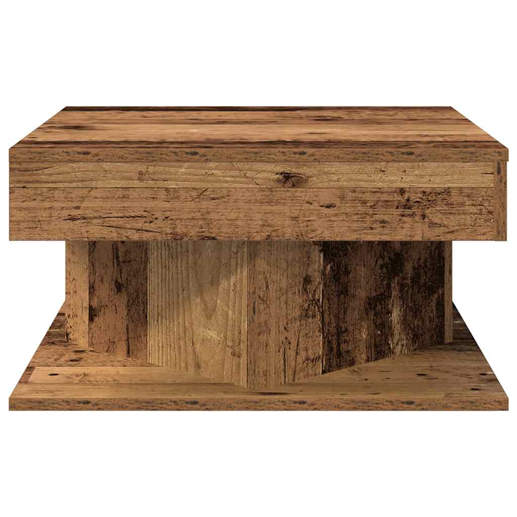 vidaXL Stolik kawowy, stare drewno, 55x55x30 cm