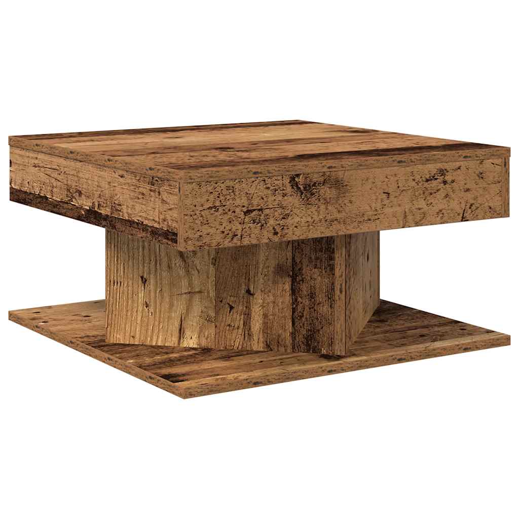 vidaXL Stolik kawowy, stare drewno, 55x55x30 cm