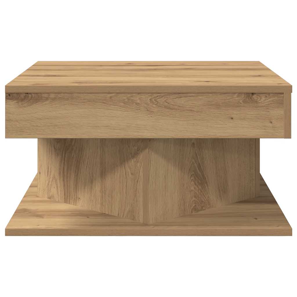 vidaXL Stolik kawowy, dąb artisan 55x55x30 cm, materiał drewnopochodny