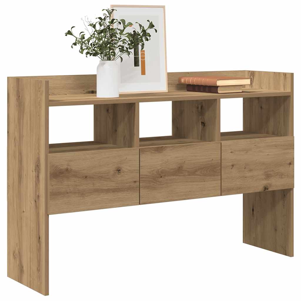 vidaXL Komoda, dąb artisan, 105x30x70 cm, materiał drewnopochodny