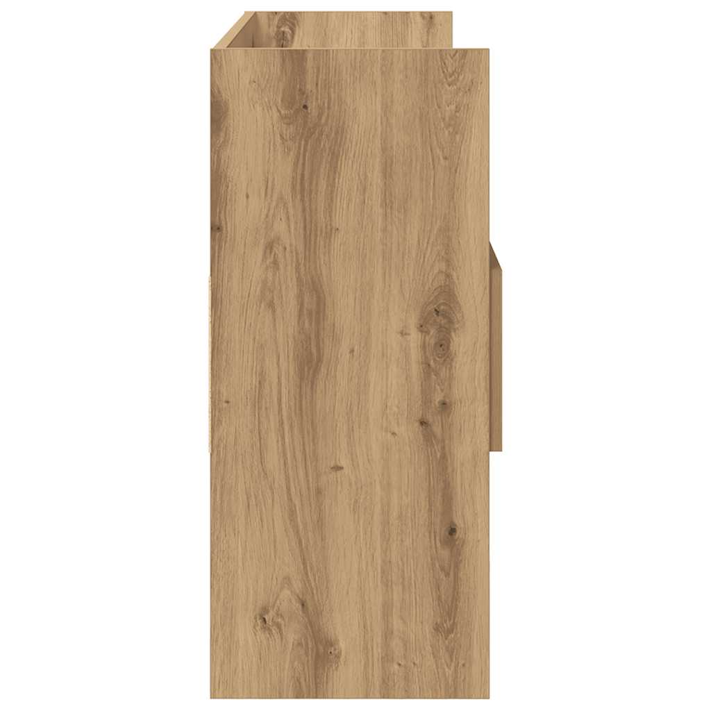 vidaXL Komoda, dąb artisan, 105x30x70 cm, materiał drewnopochodny