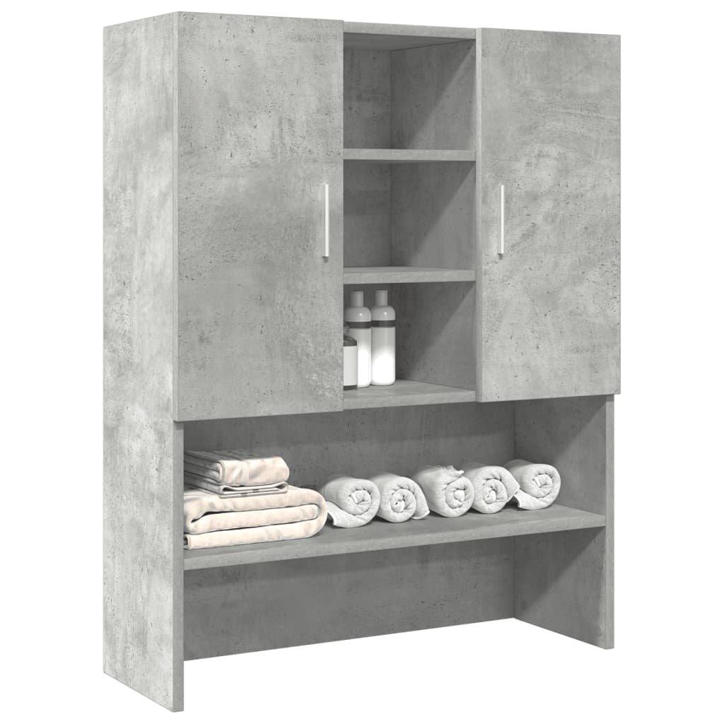 vidaXL Szafka na pralkę, szarość betonu, 70,5x25,5x90 cm