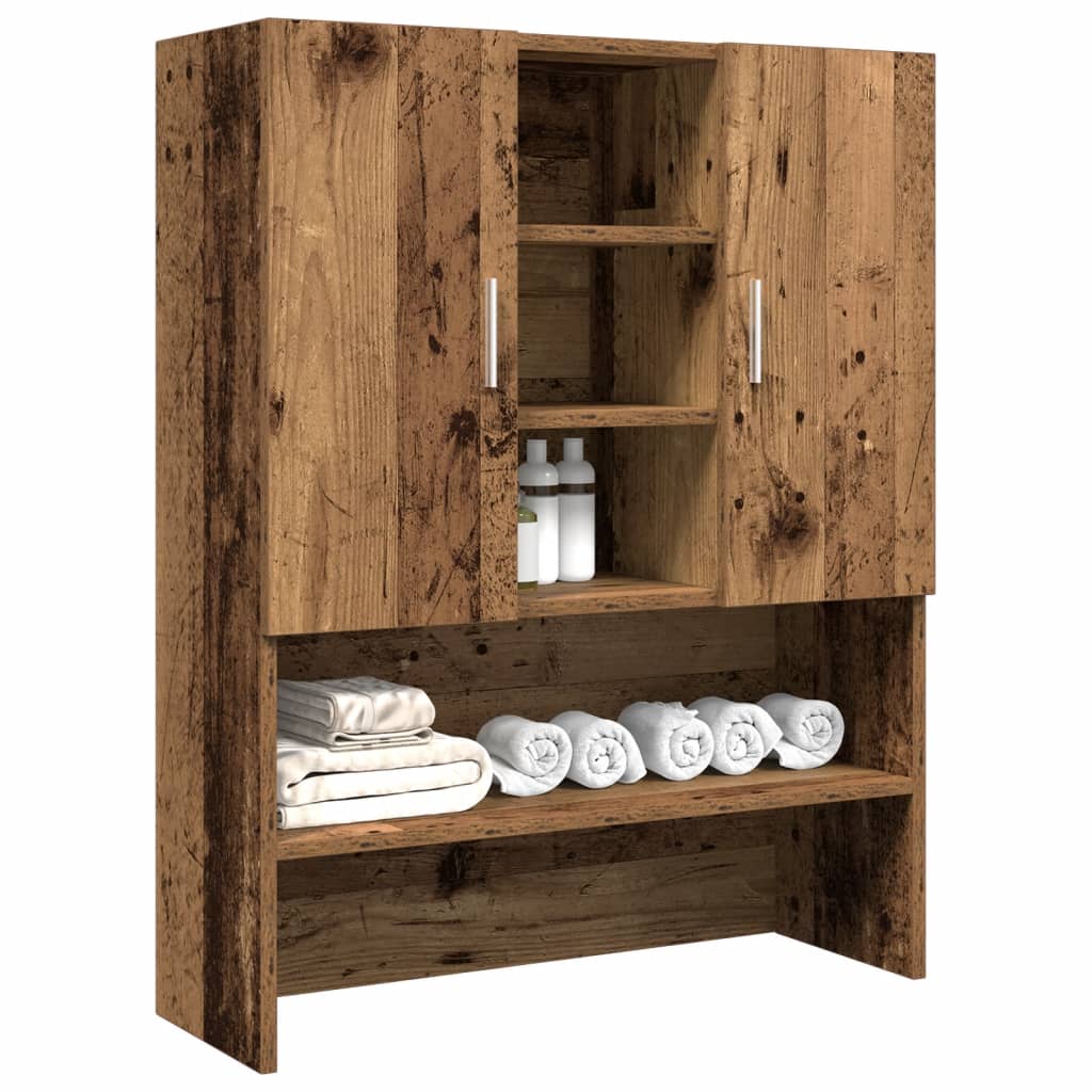 vidaXL Szafka na pralkę, stare drewno, 70,5x25,5x90 cm