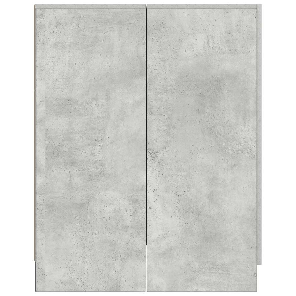vidaXL Szafka na pralkę, szarość betonu, 70,5x71,5x91,5cm