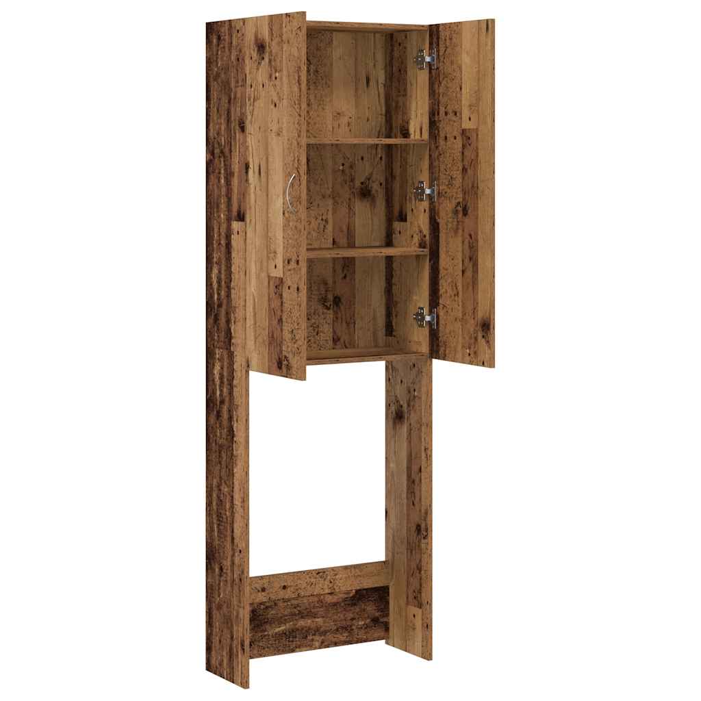 vidaXL Szafka na pralkę, stare drewno, 64x25,5x190 cm