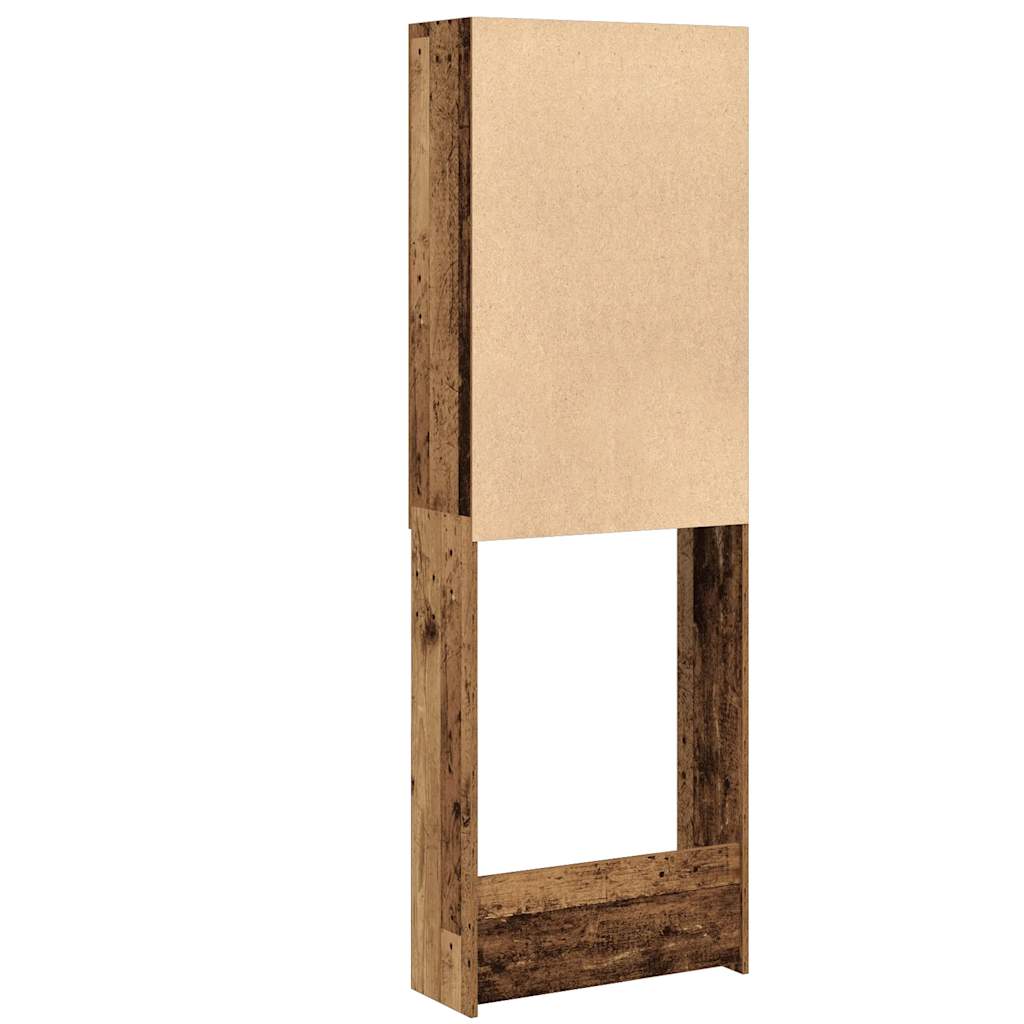 vidaXL Szafka na pralkę, stare drewno, 64x25,5x190 cm