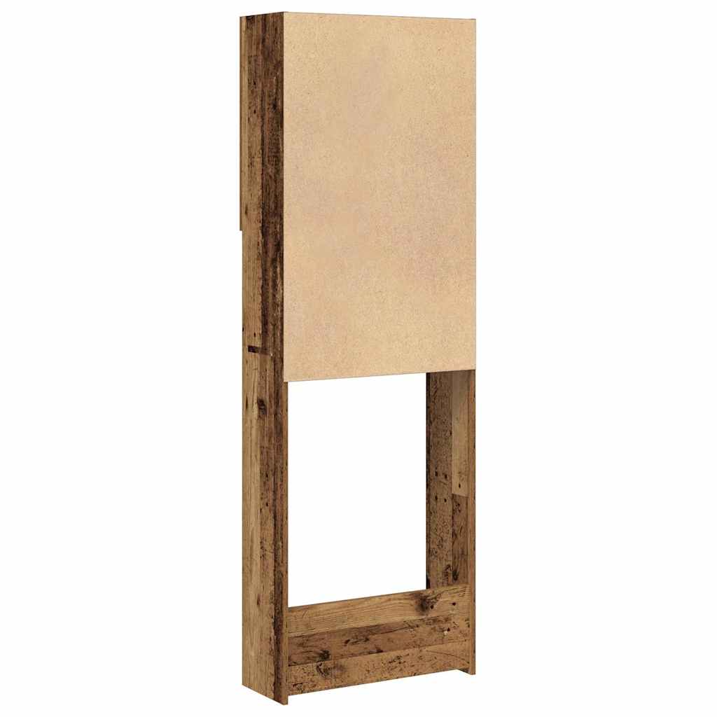 vidaXL Szafka na pralkę, stare drewno, 64x25,5x190 cm