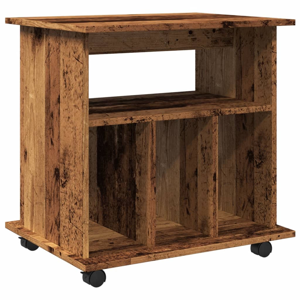 vidaXL Szafka na kółkach, stare drewno, 60x45x60 cm