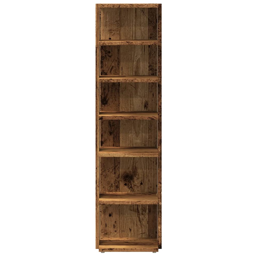 vidaXL Szafka na buty, stare drewno, 28x27x102 cm