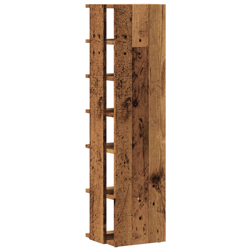 vidaXL Szafka na buty, stare drewno, 28x27x102 cm