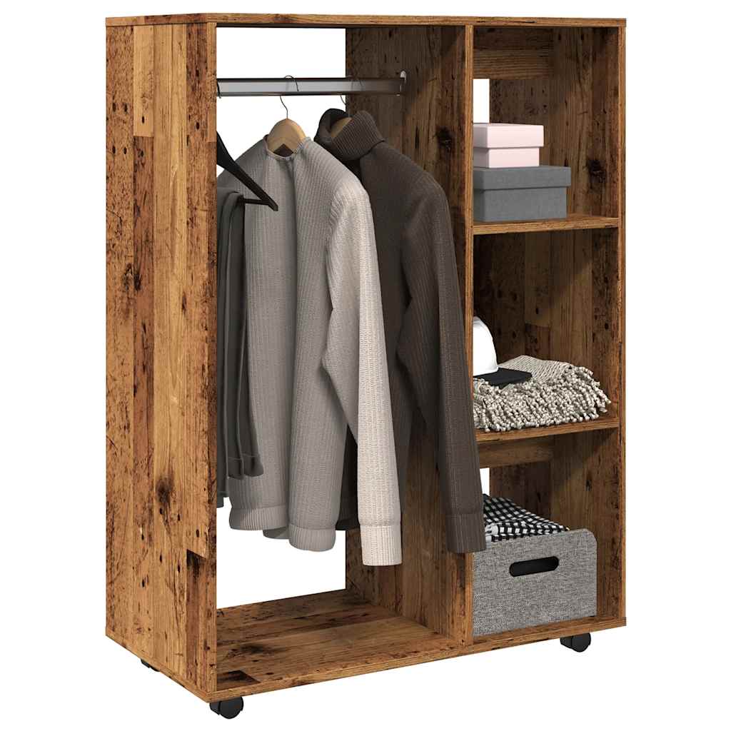 vidaXL Szafka, stare drewno, 80x40x110 cm, materiał drewnopochodny
