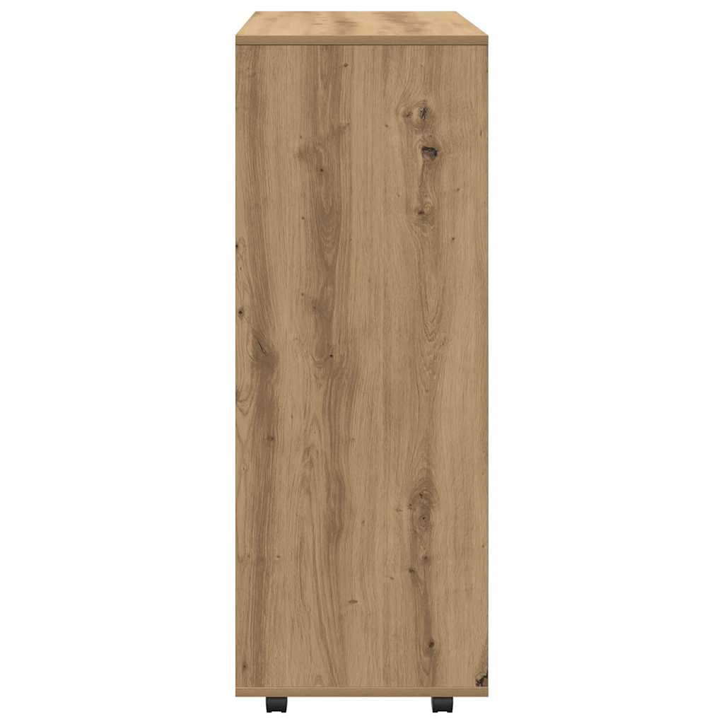 vidaXL Szafa, kolor dąb artisan, 80x40x110 cm, materiał drewnopochodny
