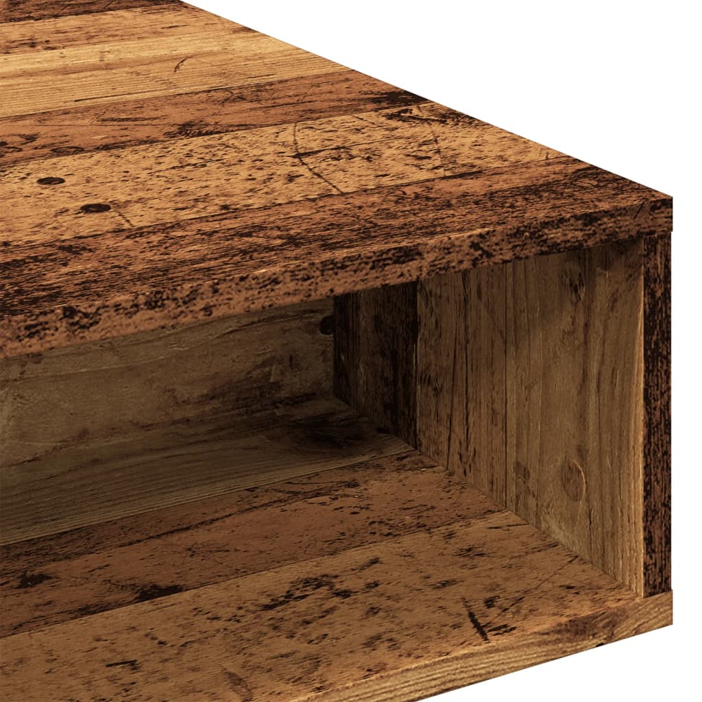 vidaXL Stolik kawowy, stare drewno, 105x55x32 cm