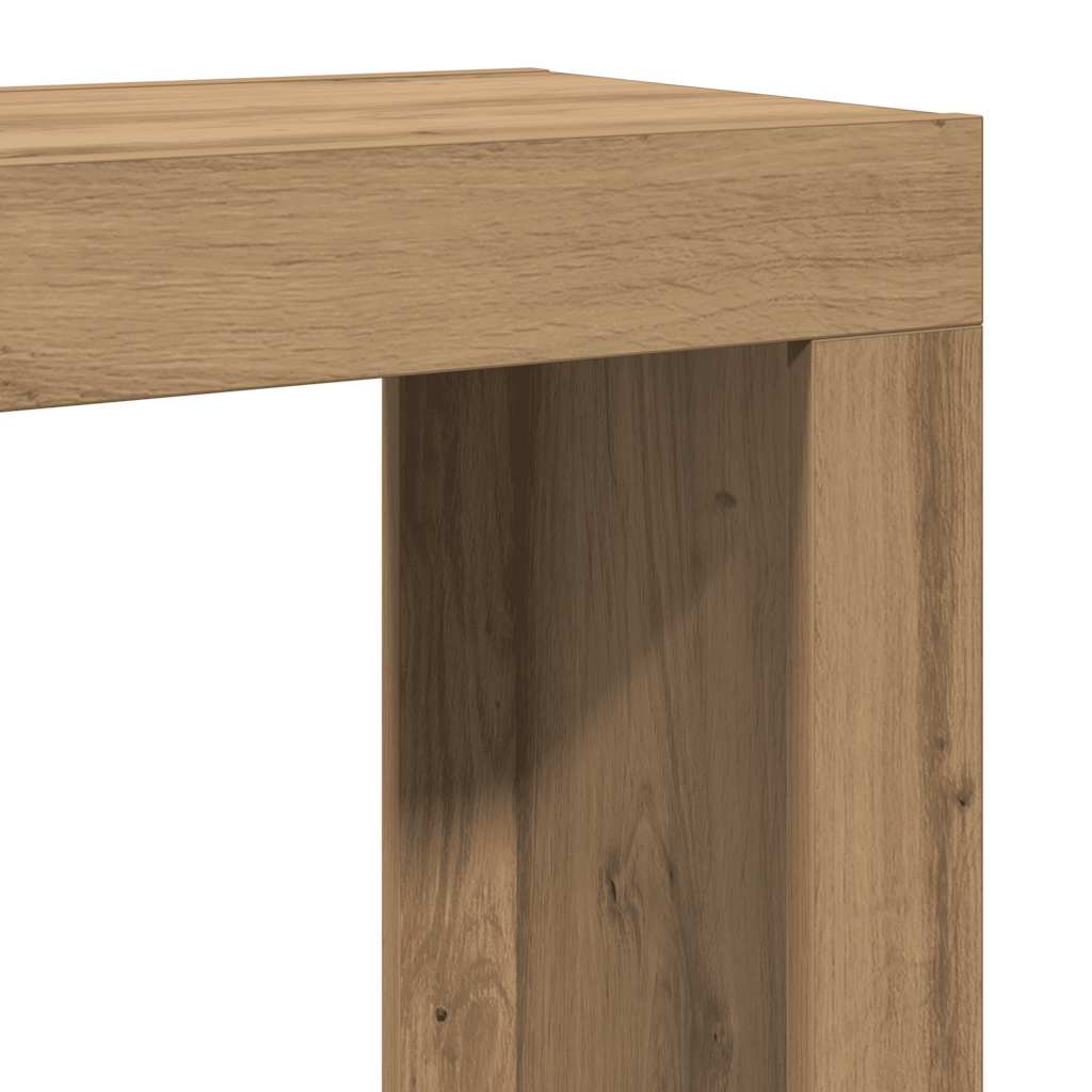 vidaXL Stoliki kawowe, wsuwane jeden po drugi, 3 szt., dąb artisan