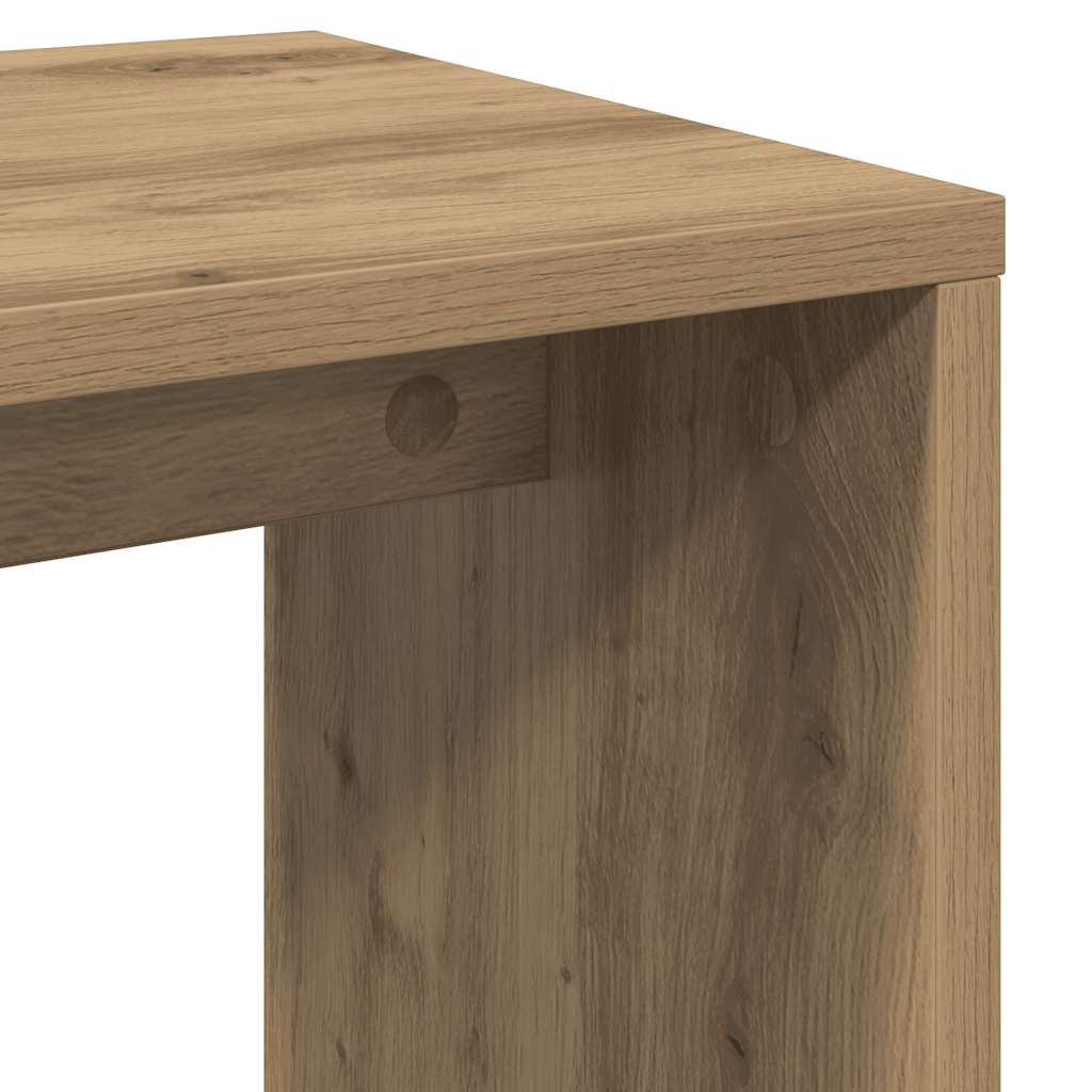 vidaXL Stoliki wsuwane pod siebie, 3 szt., kolor dąb artisan
