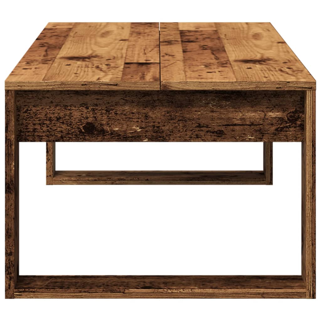 vidaXL Stolik kawowy, kolor starego drewna, 102x50x35 cm