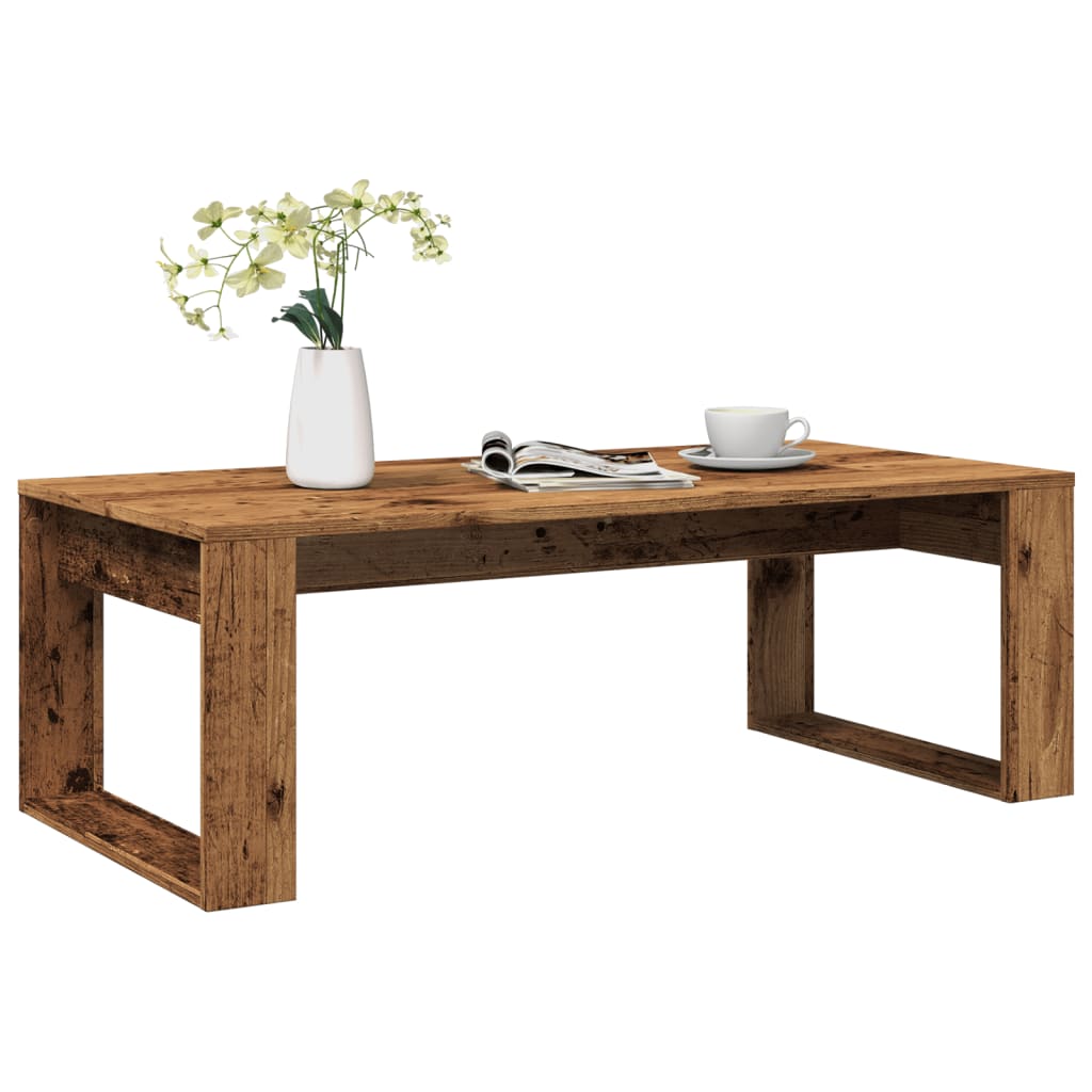 vidaXL Stolik kawowy, kolor starego drewna, 102x50x35 cm