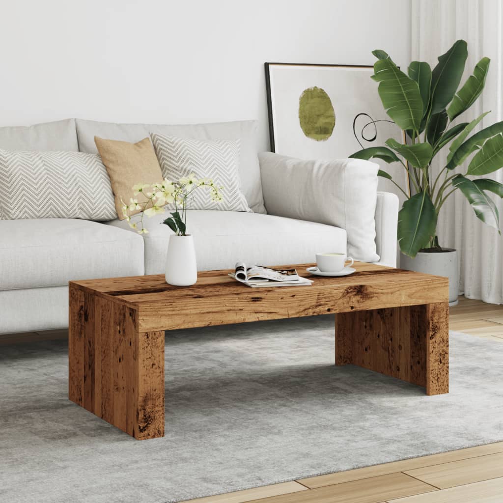 vidaXL Stolik kawowy, kolor starego drewna, 102x50x35 cm