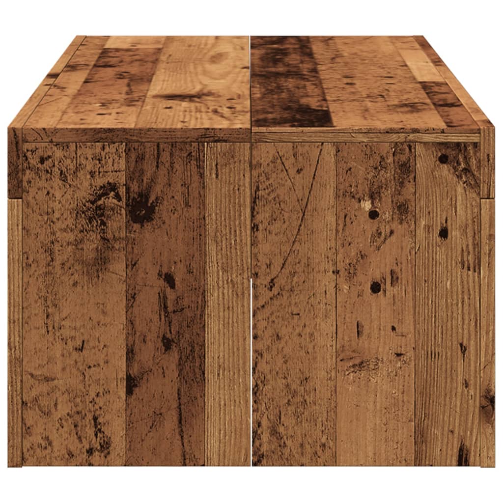 vidaXL Stolik kawowy, kolor starego drewna, 102x50x35 cm